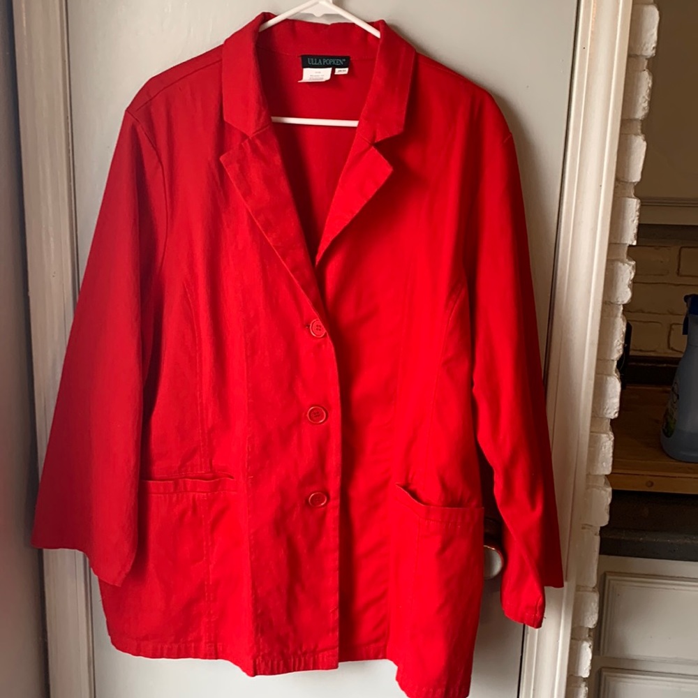 Ulla Popken Bold Red Blazer